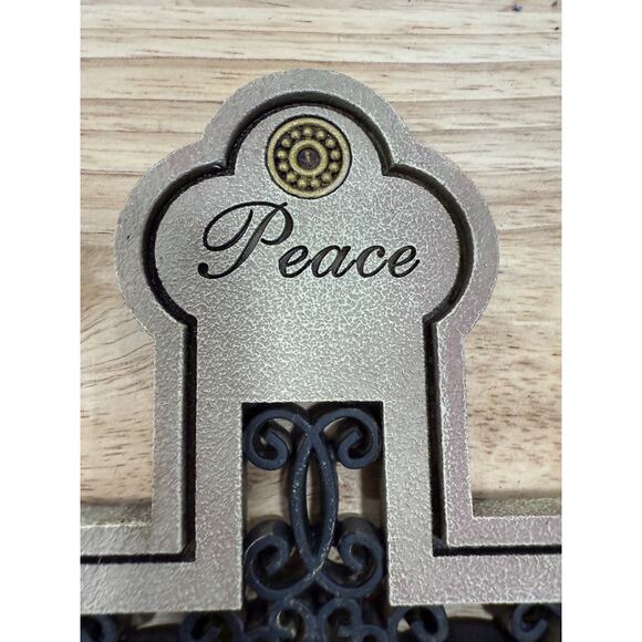 Farmhouse Wall Cross Peace Hope Love Faith Christian Decor Inspirational 10” - Picture 9 of 12